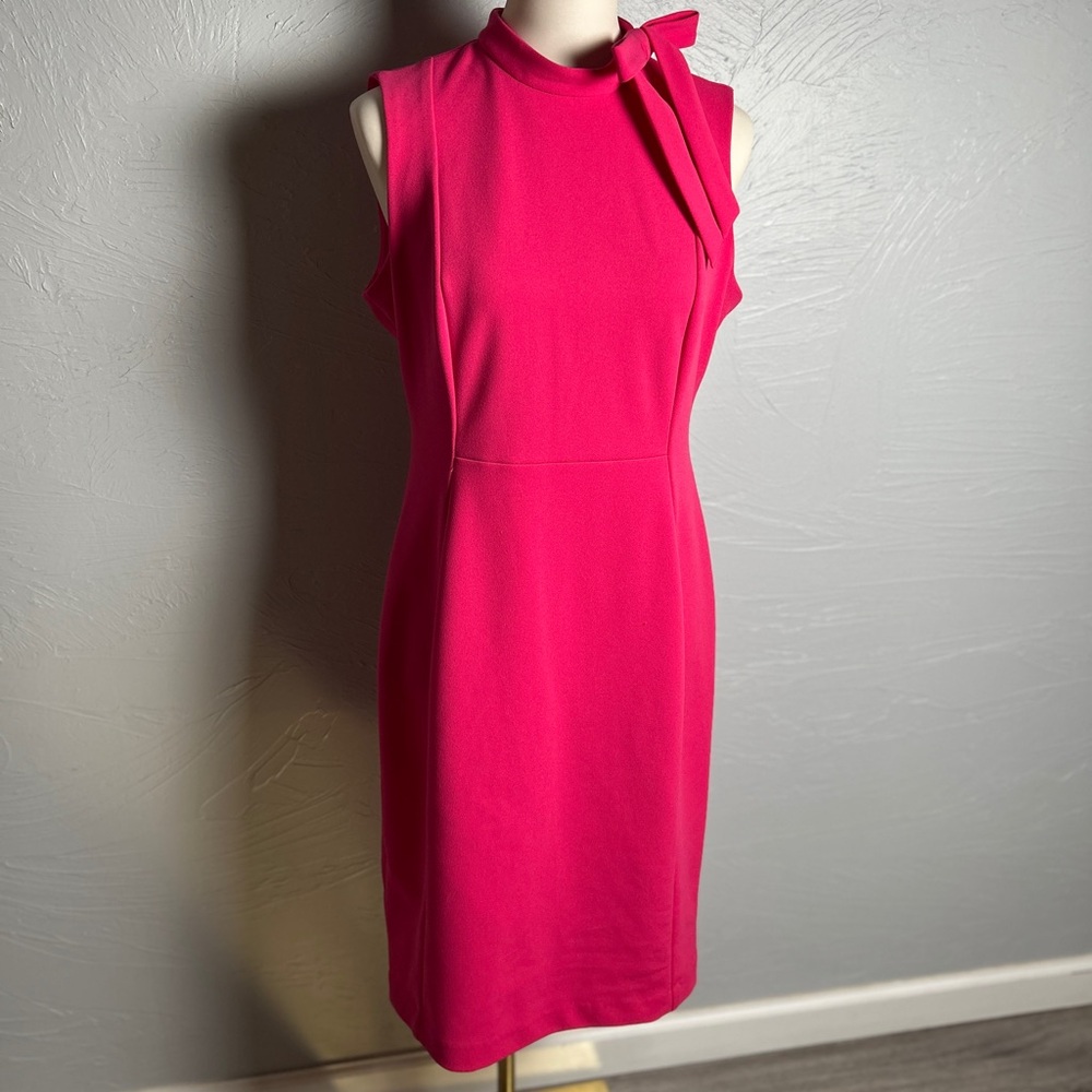 Calvin Klein Fuchsia Midi Dress - Picture 2 of 9